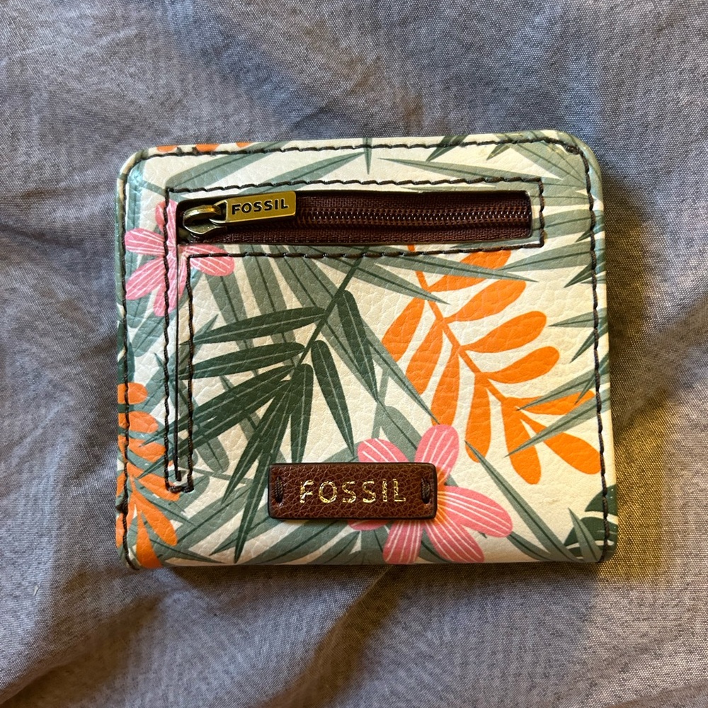 Tropical fossil wallet, small